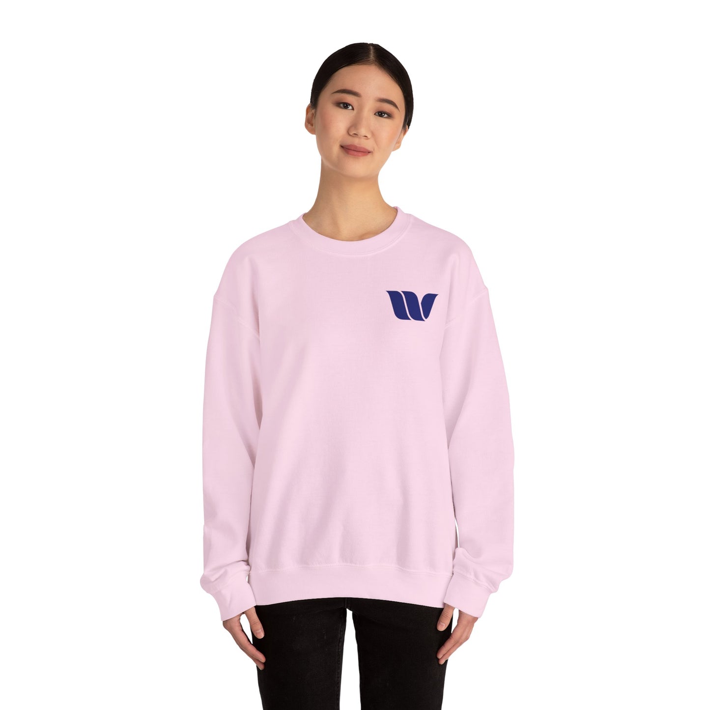 Unisex Heavy Blend™ Crewneck Sweatshirt with Modern Logo | Perfect for Casual Wear, Gifting, and Every Occasion
