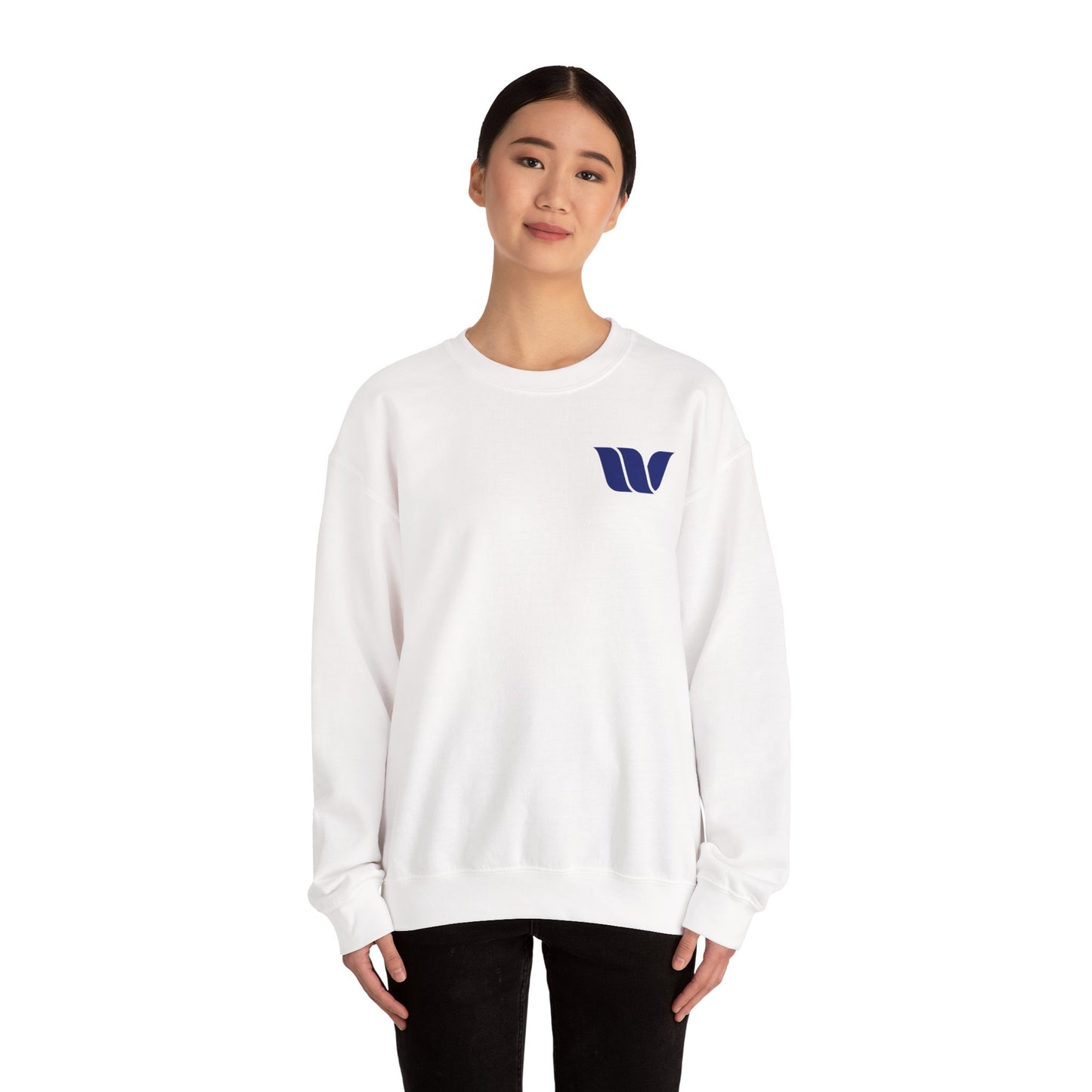 Unisex Heavy Blend™ Crewneck Sweatshirt with Modern Logo | Perfect for Casual Wear, Gifting, and Every Occasion