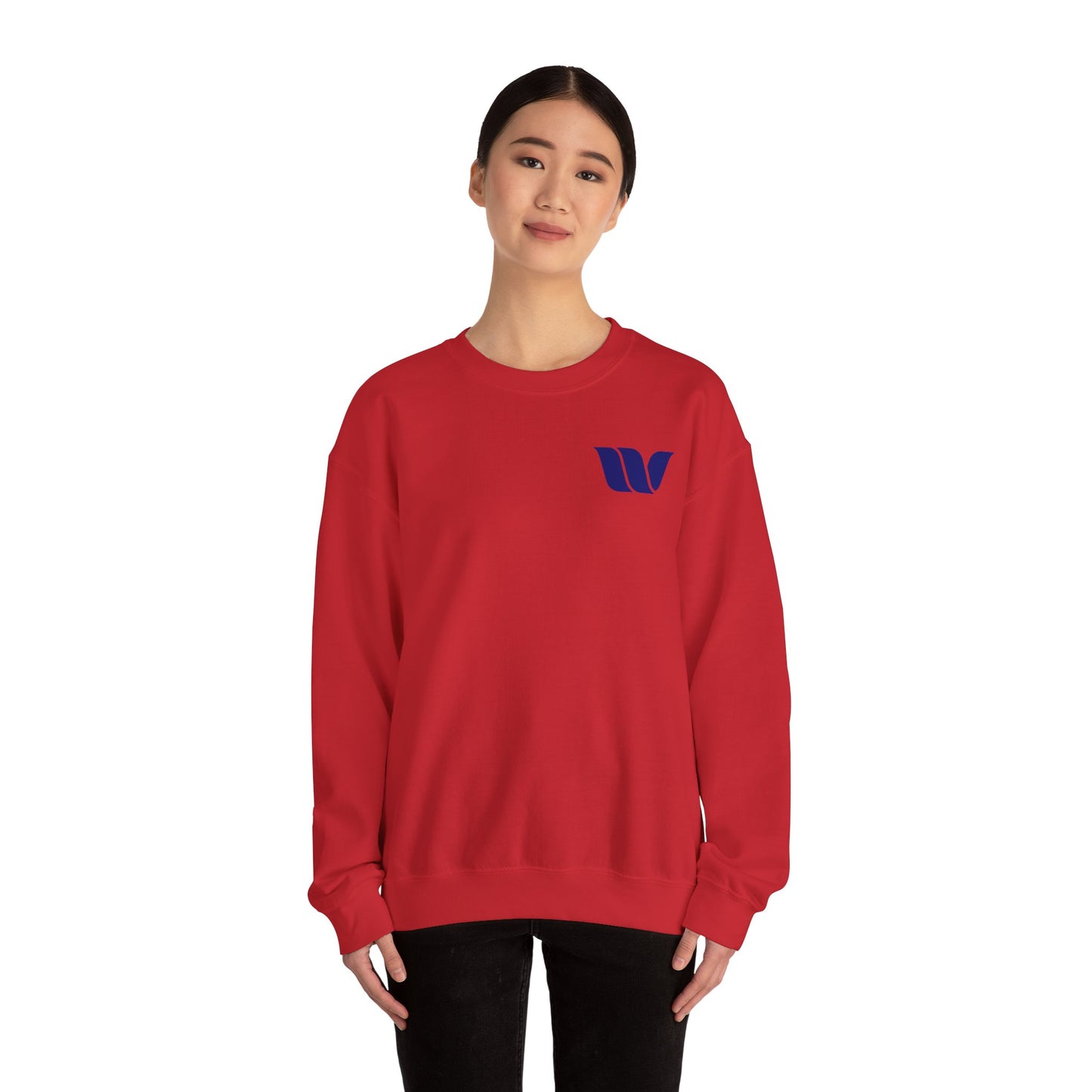 Unisex Heavy Blend™ Crewneck Sweatshirt with Modern Logo | Perfect for Casual Wear, Gifting, and Every Occasion