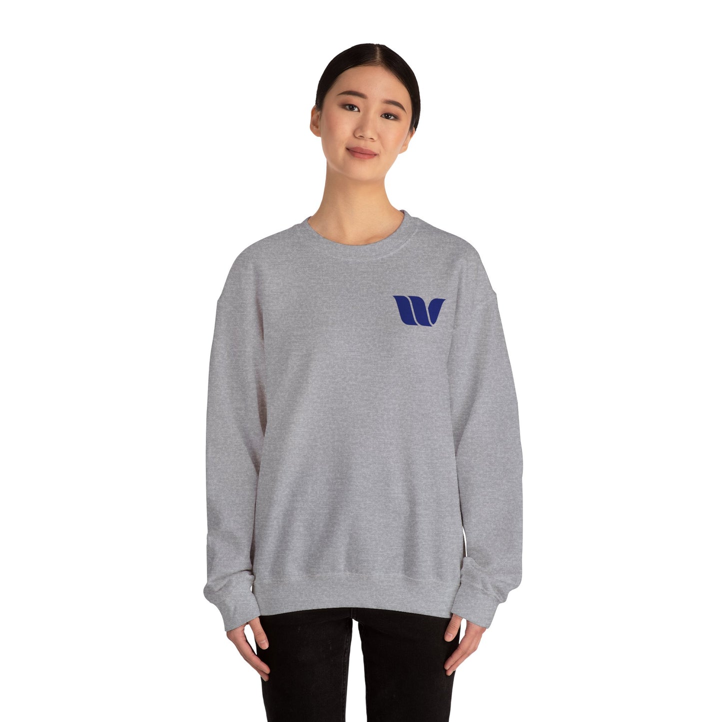 Unisex Heavy Blend™ Crewneck Sweatshirt with Modern Logo | Perfect for Casual Wear, Gifting, and Every Occasion