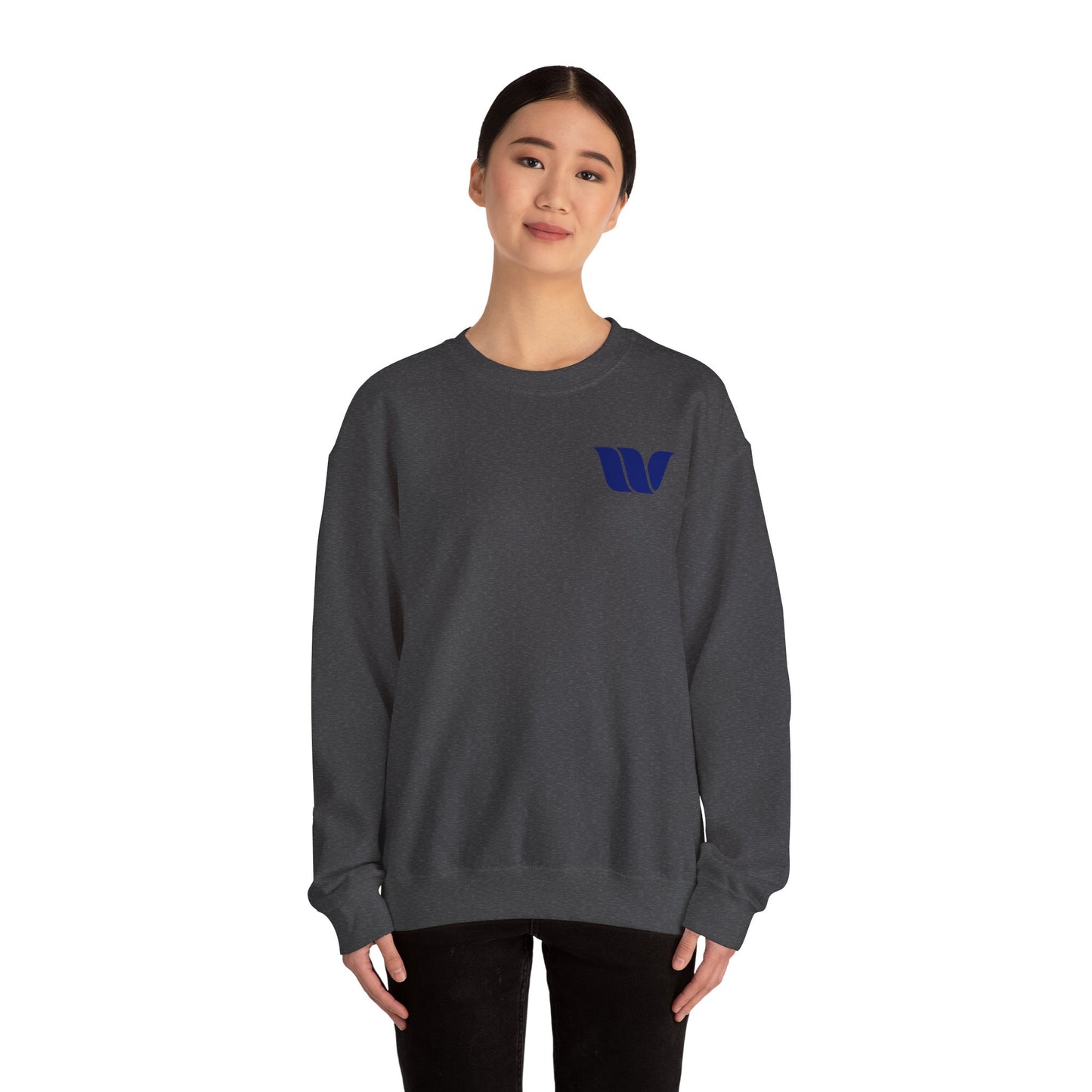 Unisex Heavy Blend™ Crewneck Sweatshirt with Modern Logo | Perfect for Casual Wear, Gifting, and Every Occasion